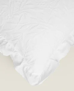 Bedspreads*ZARA Home Ruffle Throw Pillow Cover White