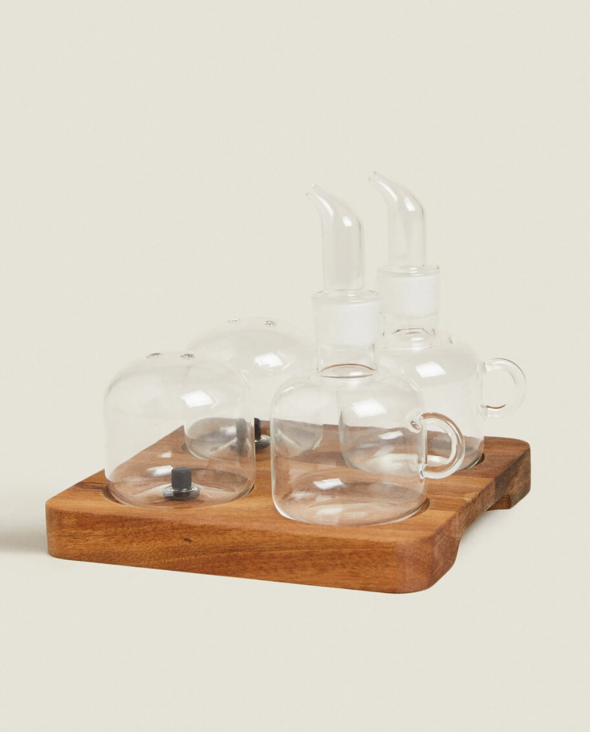 Kitchen Accessories*ZARA Home Salt And Cruet With Tray Set Transparent