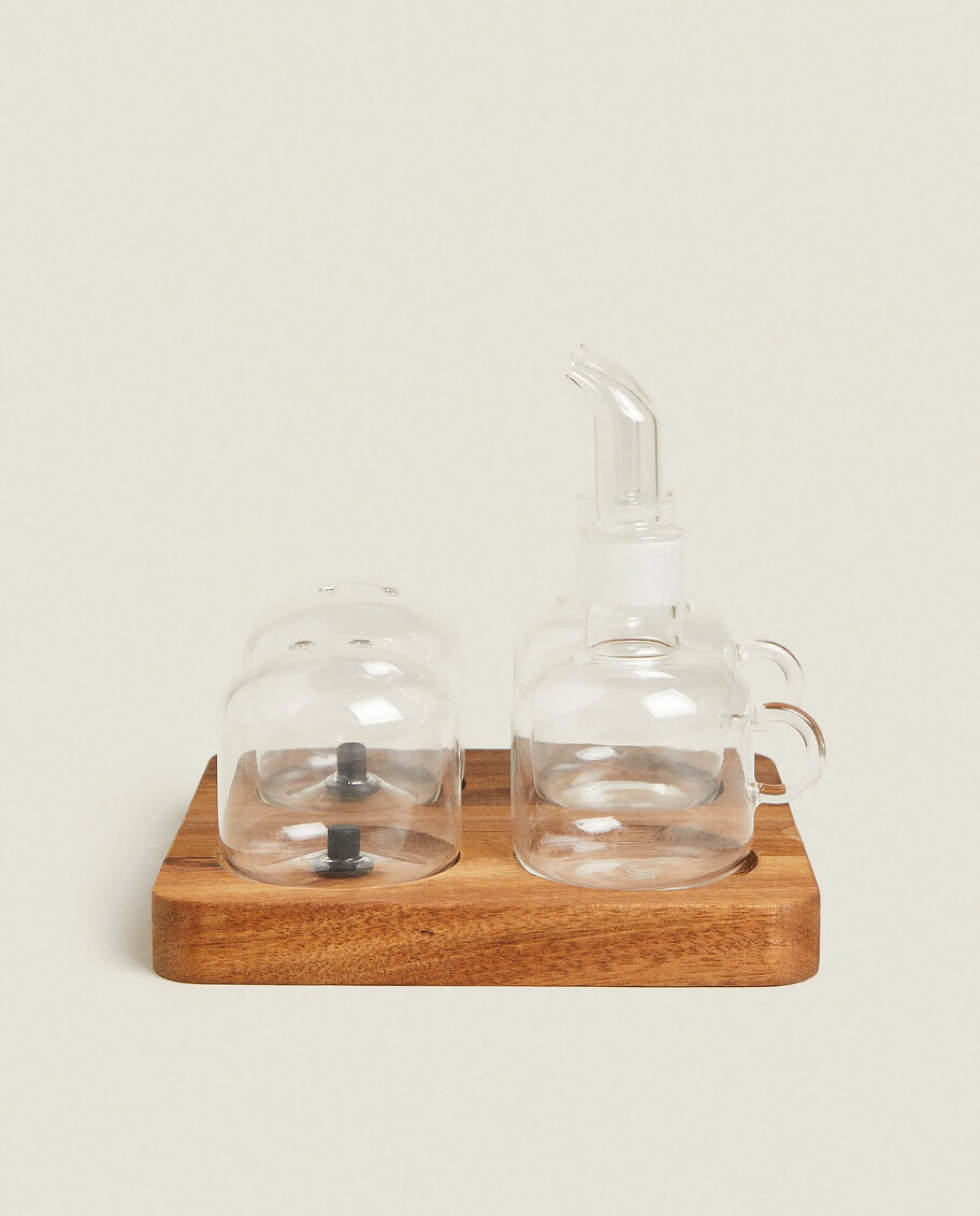 Kitchen Accessories*ZARA Home Salt And Cruet With Tray Set Transparent