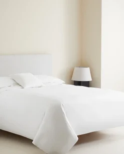 Flat Sheets*ZARA Home Sateen Flat Sheet With Double Hemstitching White