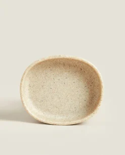 Soap Dishes*ZARA Home Scored Resin Soap Dish Beige