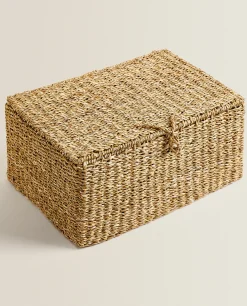 Baskets*ZARA Home Seagrass Basket Brown