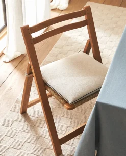 Chairs & Cushions*ZARA Home Seat Cushion With Piping Natural Colour