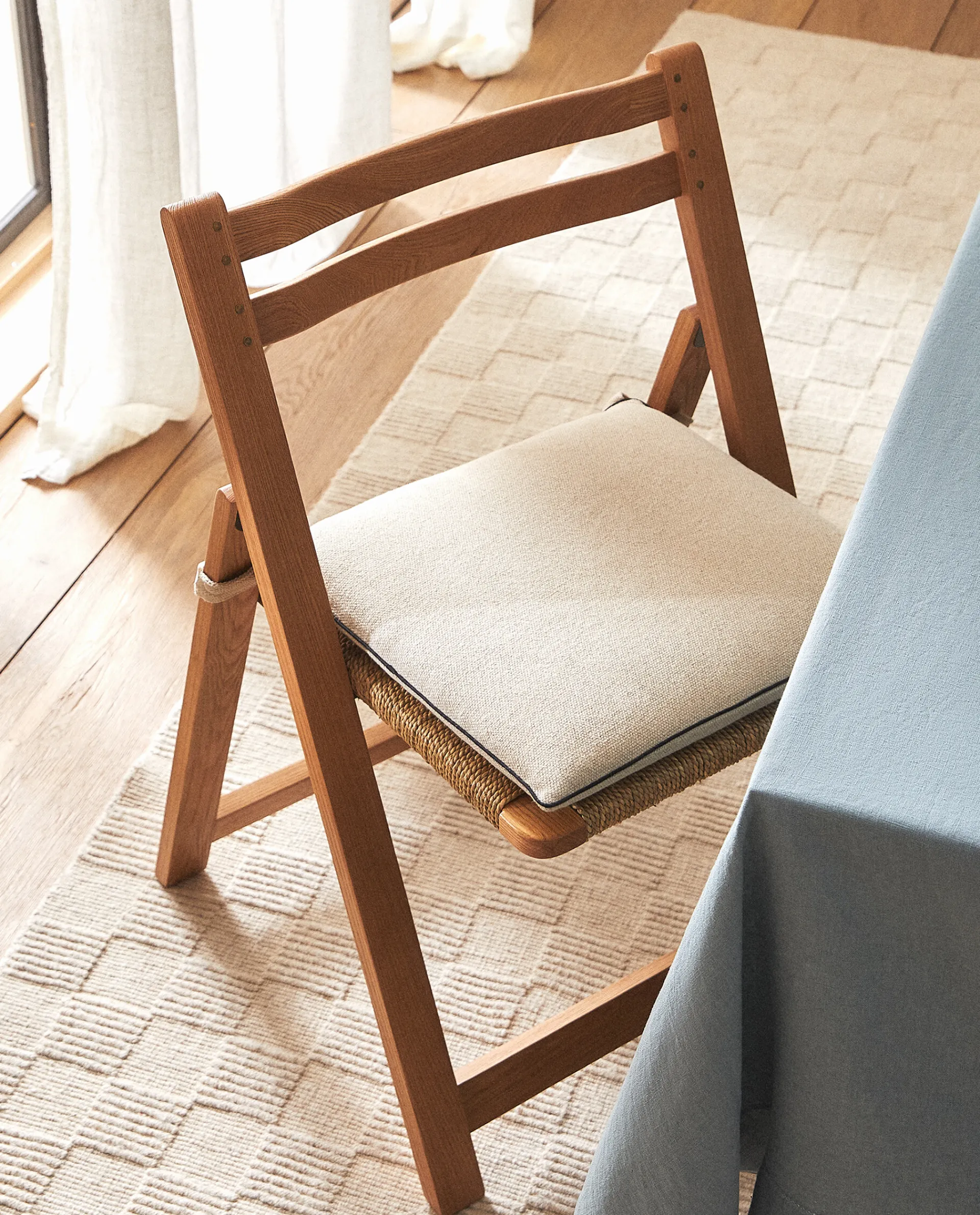 Chairs & Cushions*ZARA Home Seat Cushion With Piping Natural Colour
