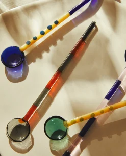 Borosilicate Glass*ZARA Home Set Of Borosilicate Glass Tablespoons Green