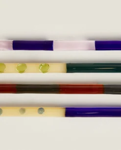 Borosilicate Glass*ZARA Home Set Of Borosilicate Glass Tablespoons Green