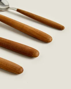 Cutlery*ZARA Home Set Of Maple Cutlery Natural Colour