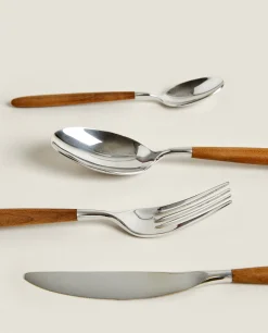 Cutlery*ZARA Home Set Of Maple Cutlery Natural Colour