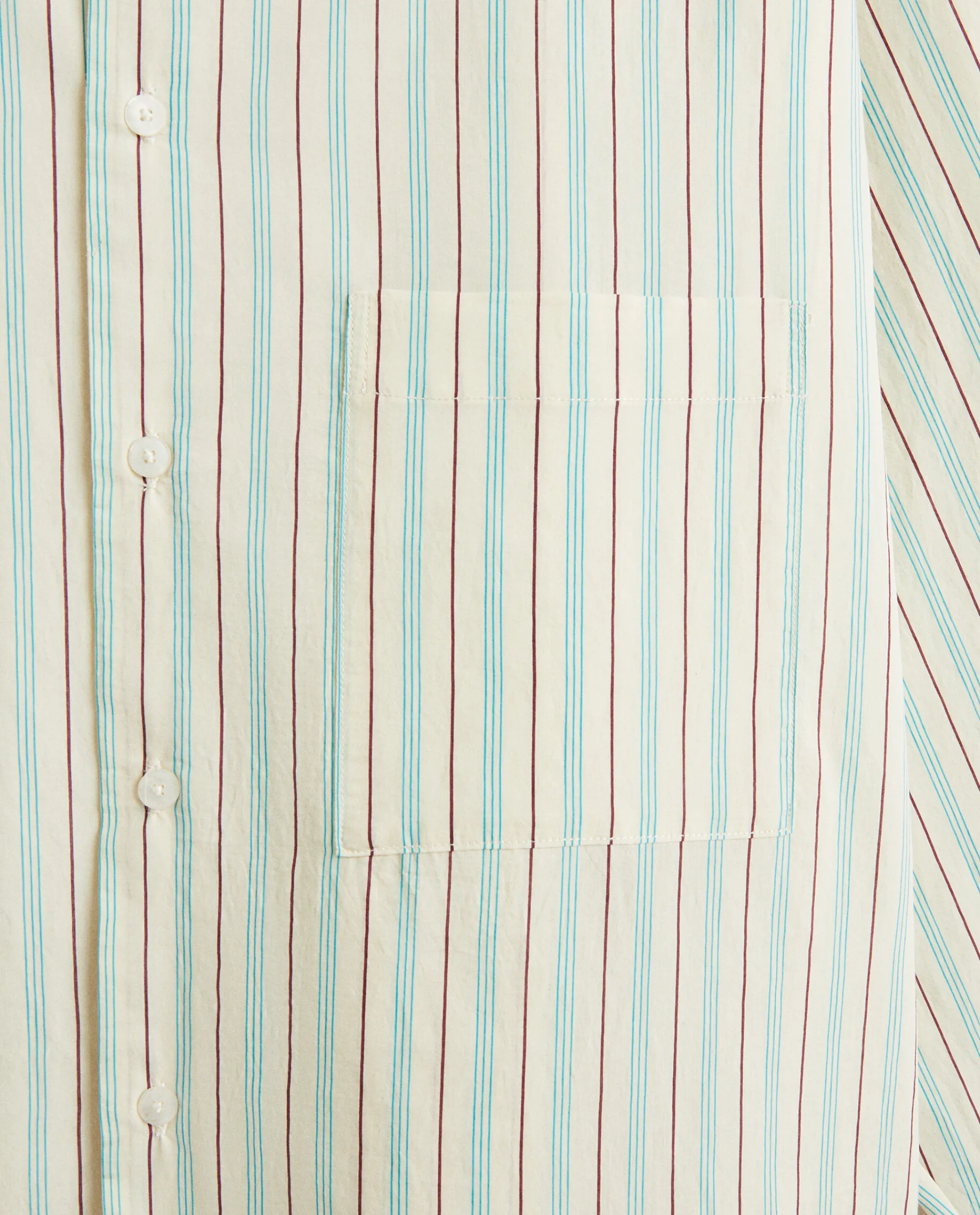Pajamas*ZARA Home Shirt With Thin Stripes Vanilla