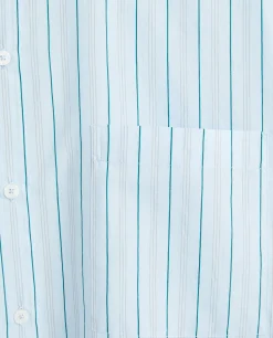 Pajamas*ZARA Home Shirt With Thin Stripes Blue