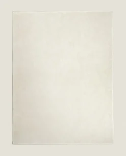 Blankets*ZARA Home Short Faux Fur Blanket Oyster White