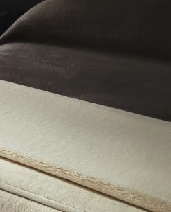 Blankets*ZARA Home Short Faux Fur Blanket Oyster White