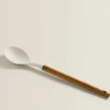 Kitchen Utensils*ZARA Home Silicone And Wooden Spoon Cream