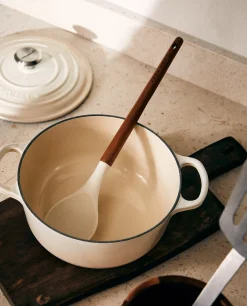 Kitchen Utensils*ZARA Home Silicone And Wooden Spoon Cream