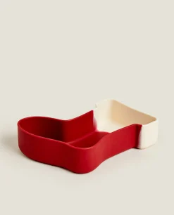 Kids*ZARA Home Silicone Christmas Boot Plate Red