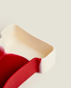 Kids*ZARA Home Silicone Christmas Boot Plate Red