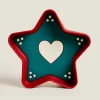 Kids*ZARA Home Silicone Christmas Star Plate Green