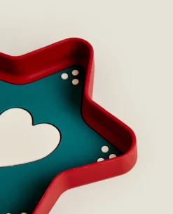 Kids*ZARA Home Silicone Christmas Star Plate Green