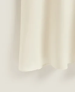 Nightdresses*ZARA Home Silk Nightgown Cream