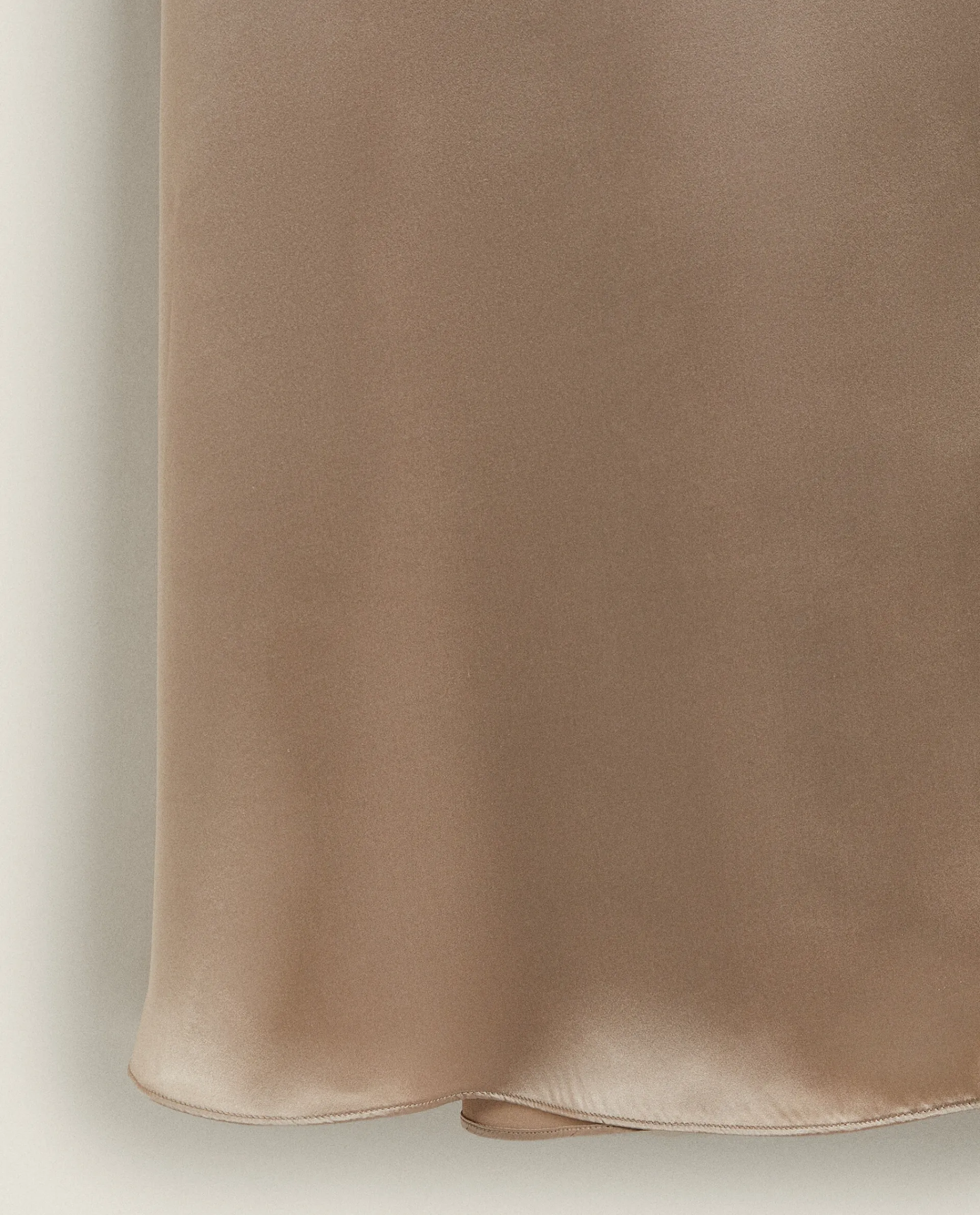 Nightdresses*ZARA Home Silk Nightgown Taupe