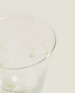 Glasses And Flutes*ZARA Home Silk Screen Wine Glass Green