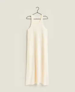 Nightdresses*ZARA Home Sleeveless Cashmere Dress Cream