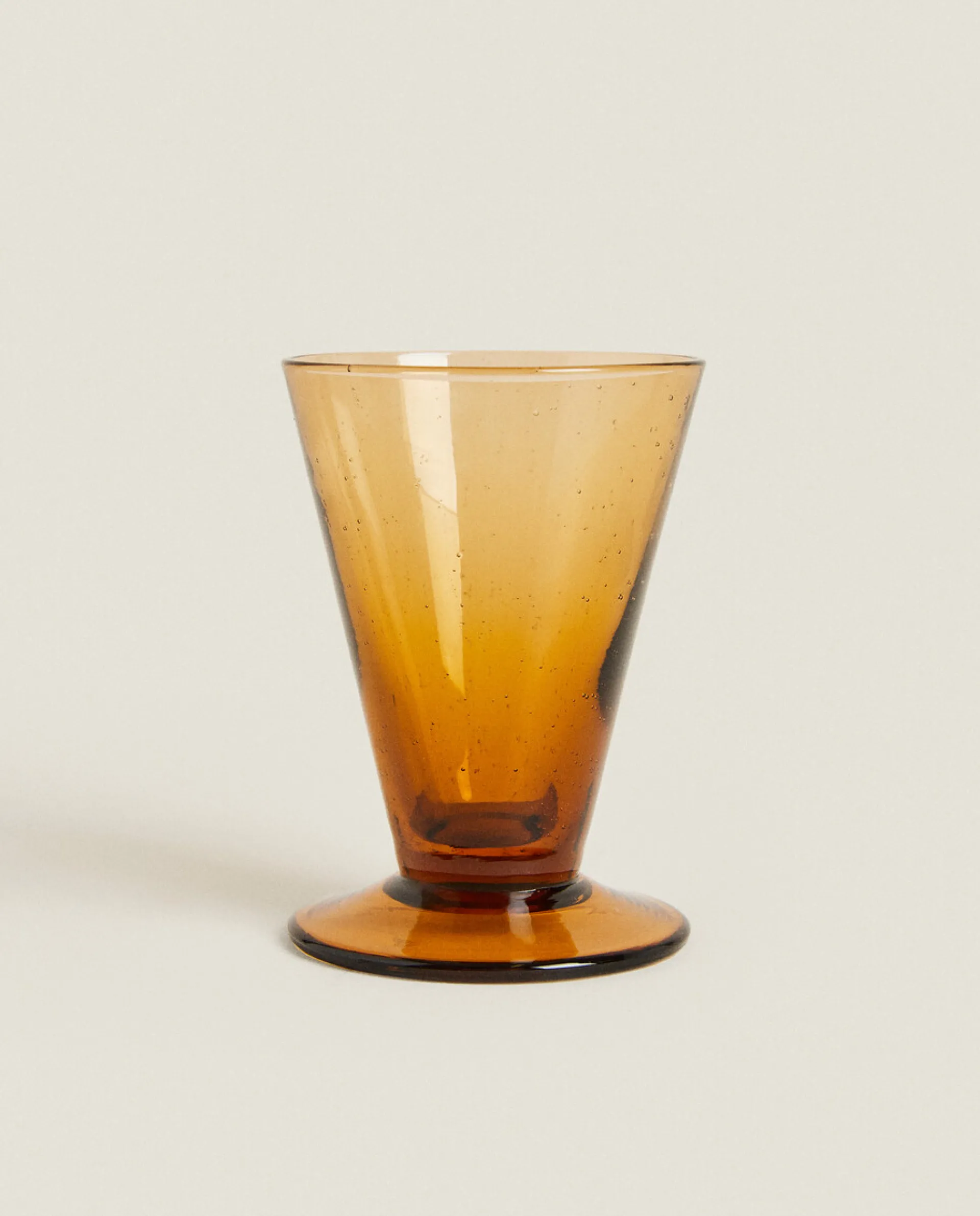 Glasses And Flutes*ZARA Home Small Glass With Bubbles Taupe