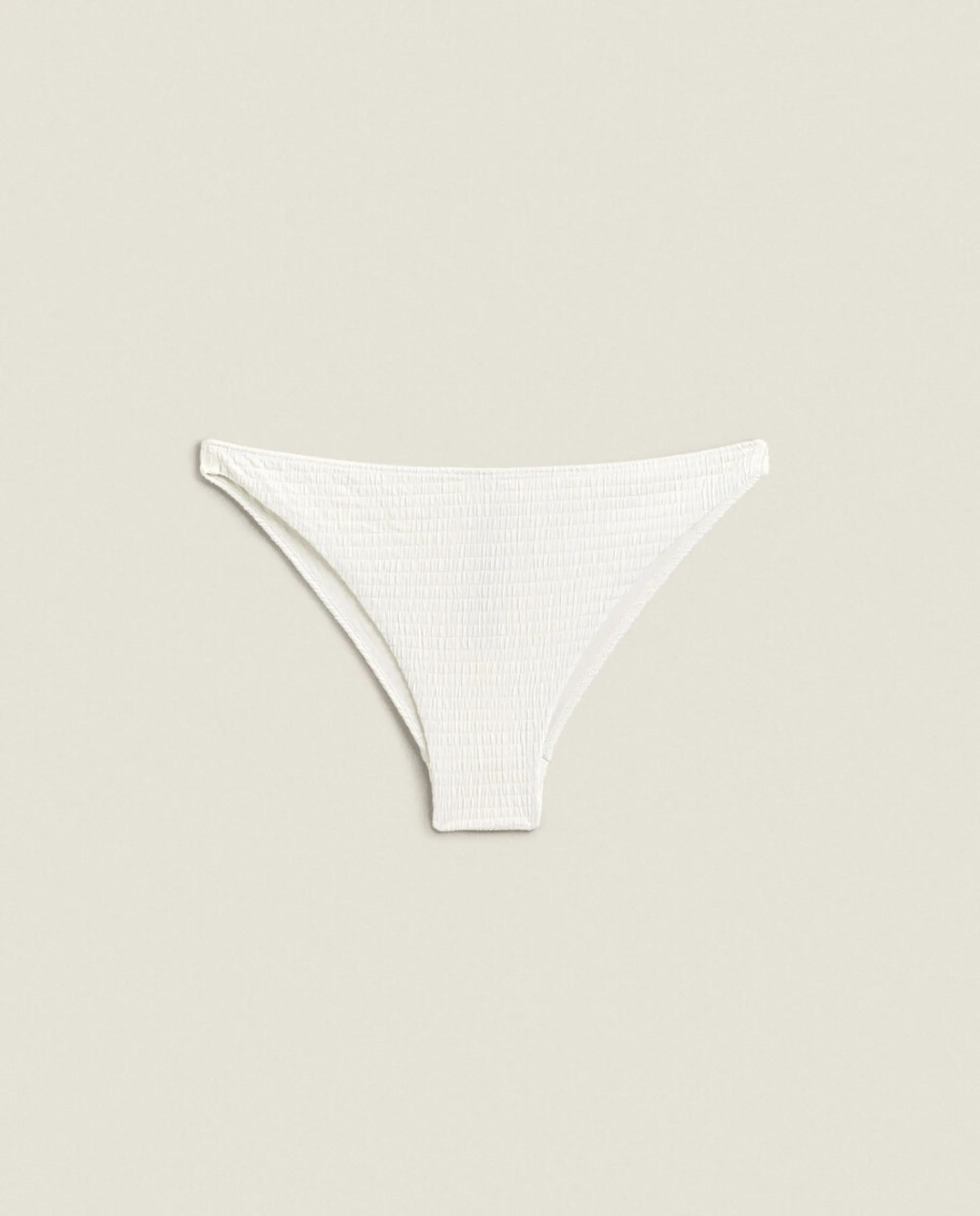 Beachwear*ZARA Home Smocked Bikini Bottoms Cream