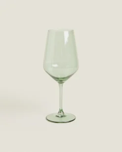 Glasses And Flutes*ZARA Home Smooth Wine Glass Green