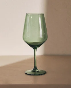 Glasses And Flutes*ZARA Home Smooth Wine Glass Green