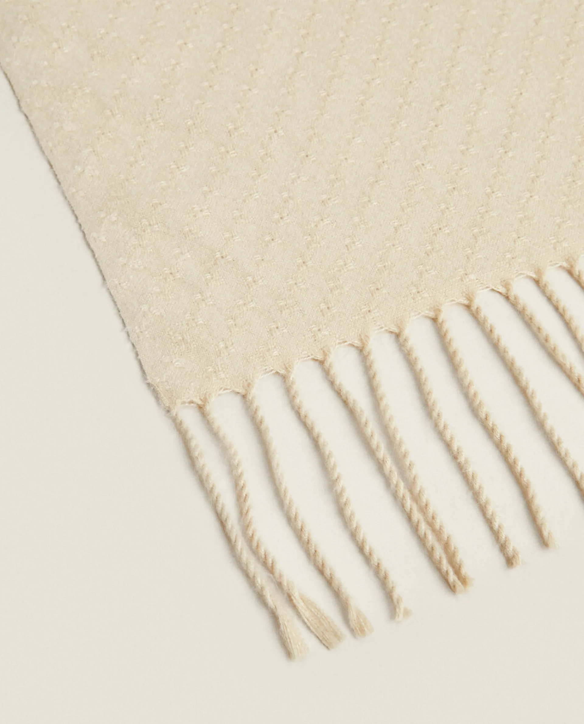 Blankets*ZARA Home Soft Blanket Natural Colour