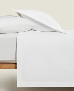 Bedspreads*ZARA Home Solid Color Cotton Bedspread White