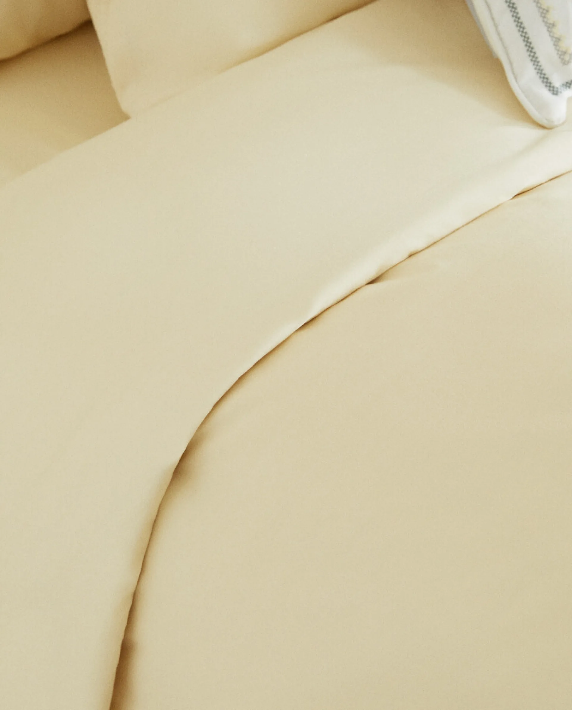 Duvet Covers*ZARA Home Solid Color Cotton Duvet Cover Yellow