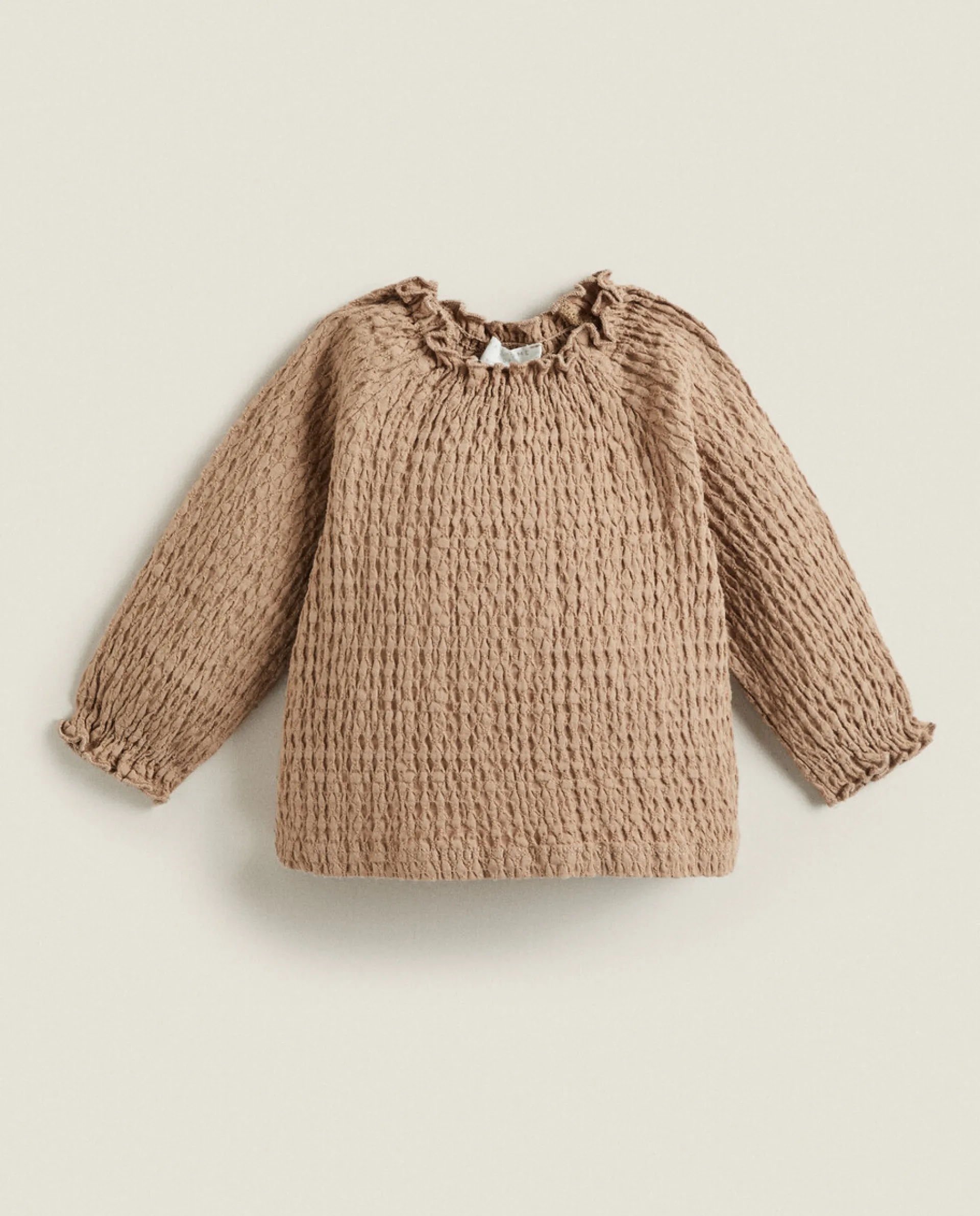 Clothing And Footwear*ZARA Home Solid Color Shirt Brown