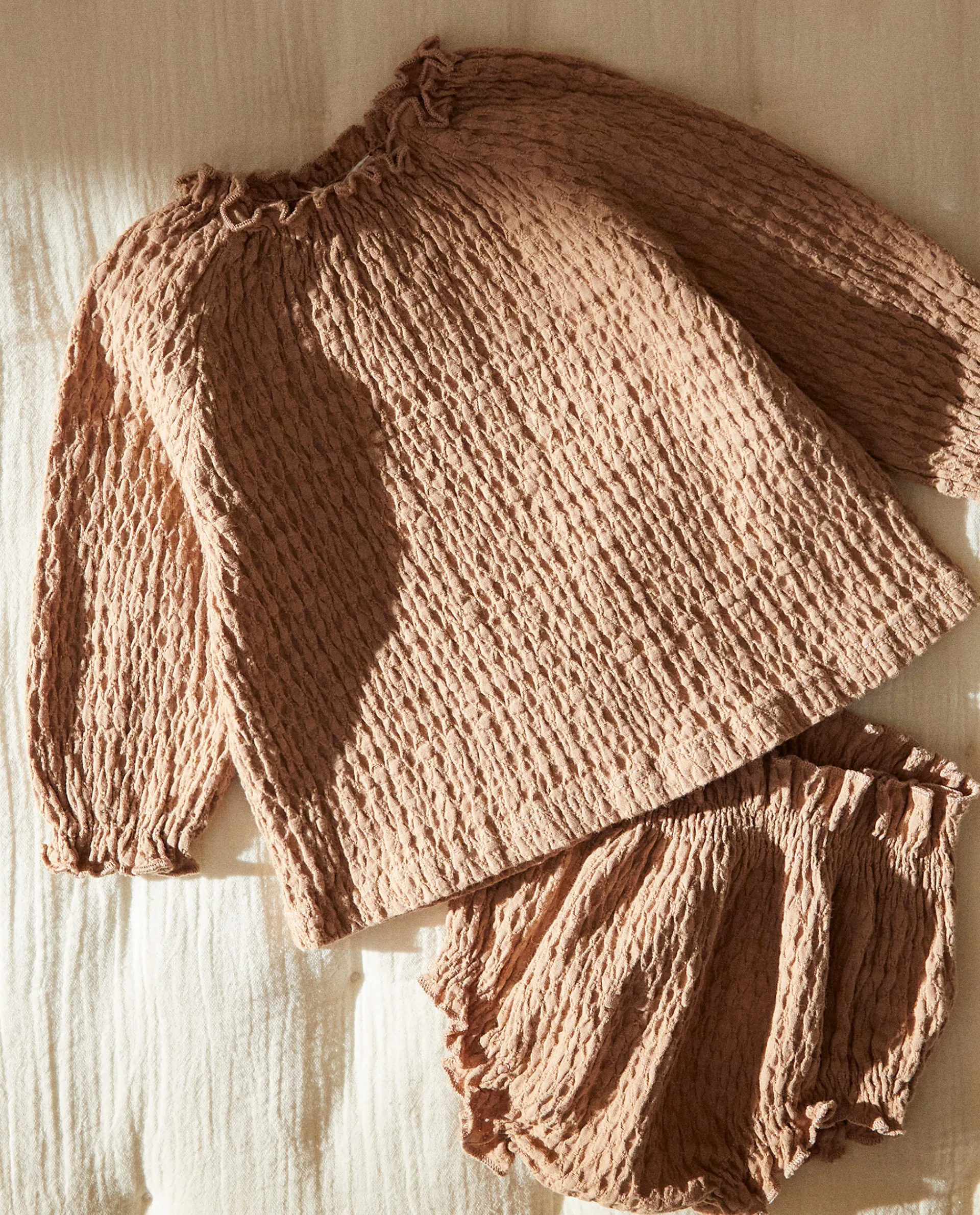 Clothing And Footwear*ZARA Home Solid Color Shirt Brown