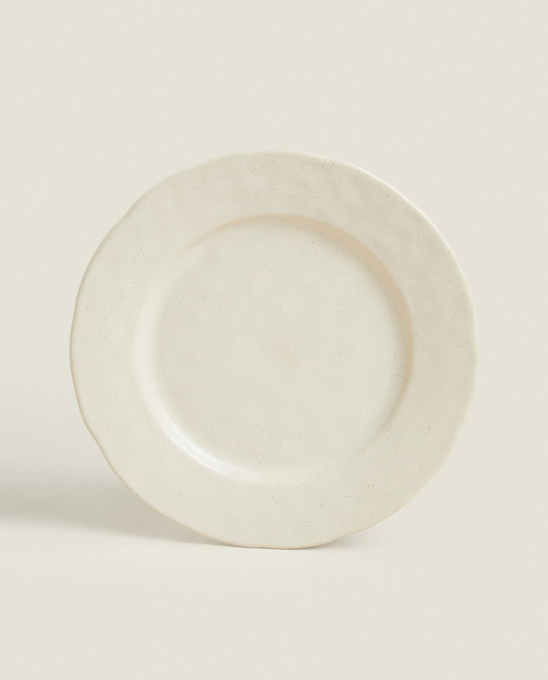 Dinner Plates*ZARA Home Speckled Stoneware Dinner Plate Ecru