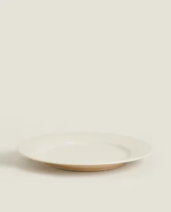 Dinner Plates*ZARA Home Speckled Stoneware Dinner Plate Ecru