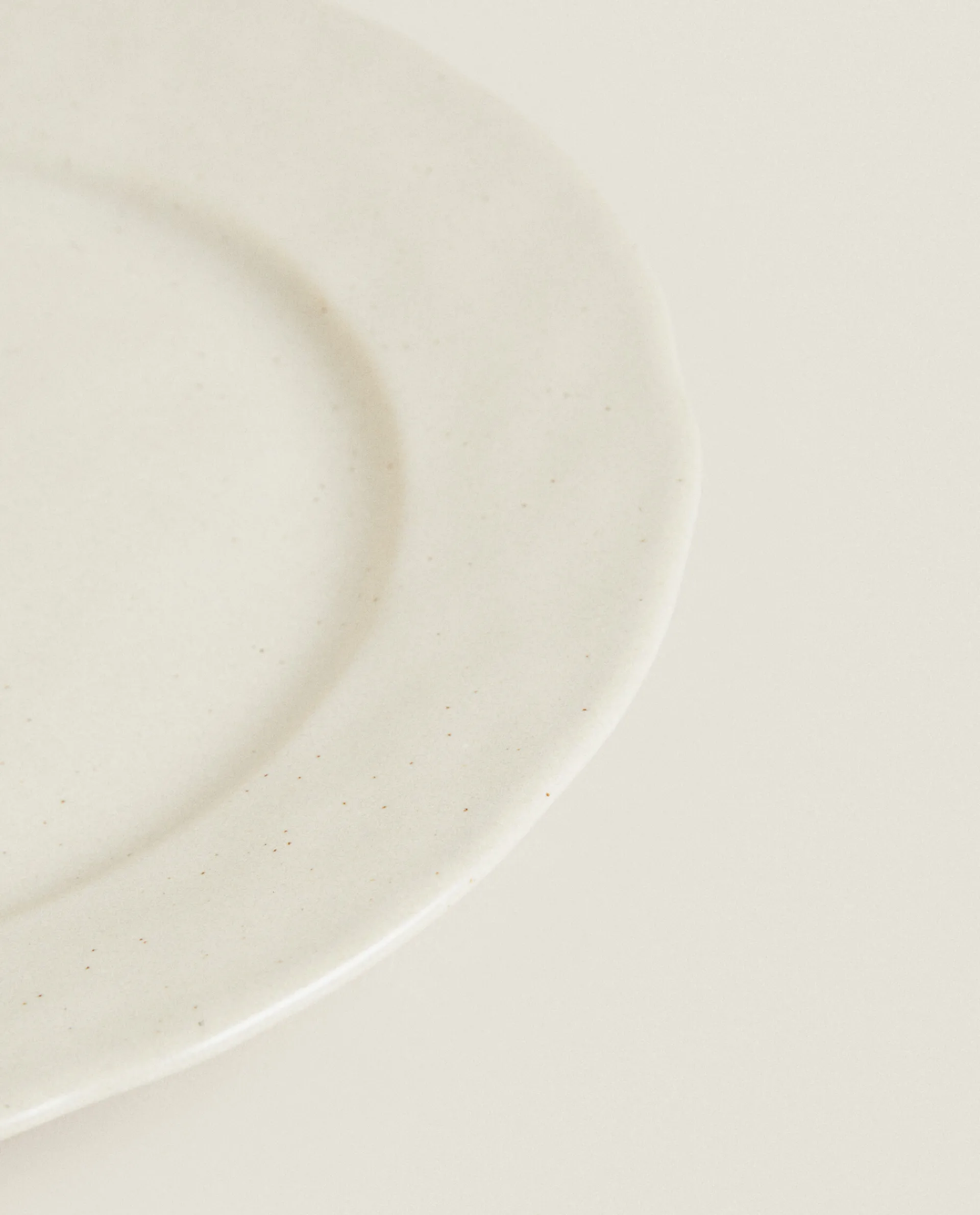 Dinner Plates*ZARA Home Speckled Stoneware Dinner Plate Ecru