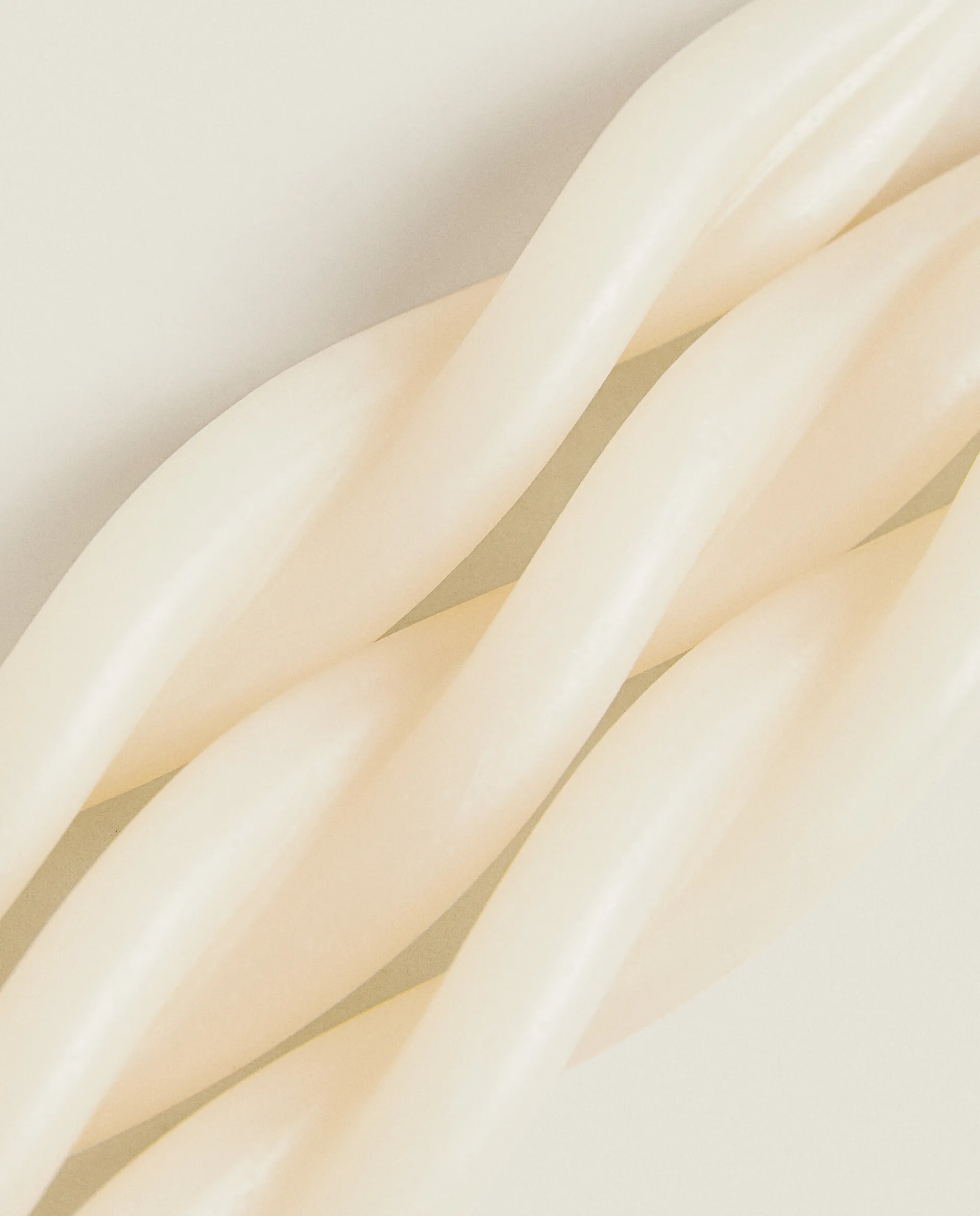 Candles*ZARA Home Spiral Candle (Pack Of 3) Ecru