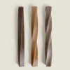Candles*ZARA Home Spiral Candle (Pack Of 3) Brown