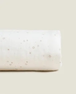 Bathroom*ZARA Home Star Crepe Towel Oyster White