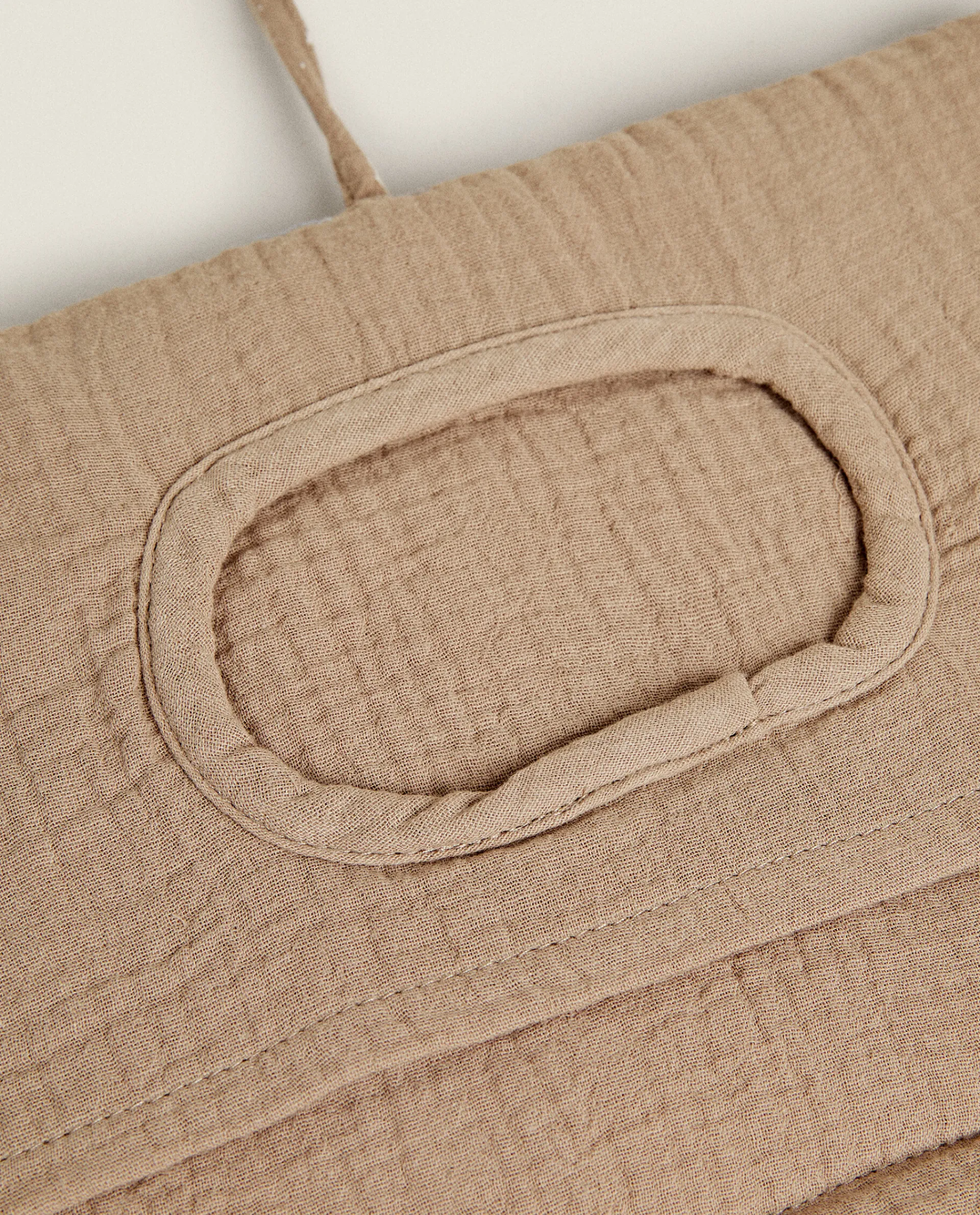 Accessories*ZARA Home Star Print Muslin Baby Wipe Holder Taupe