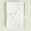 Mealtime*ZARA Home Star Print Muslin Cloths (Pack Of 3) Oyster White