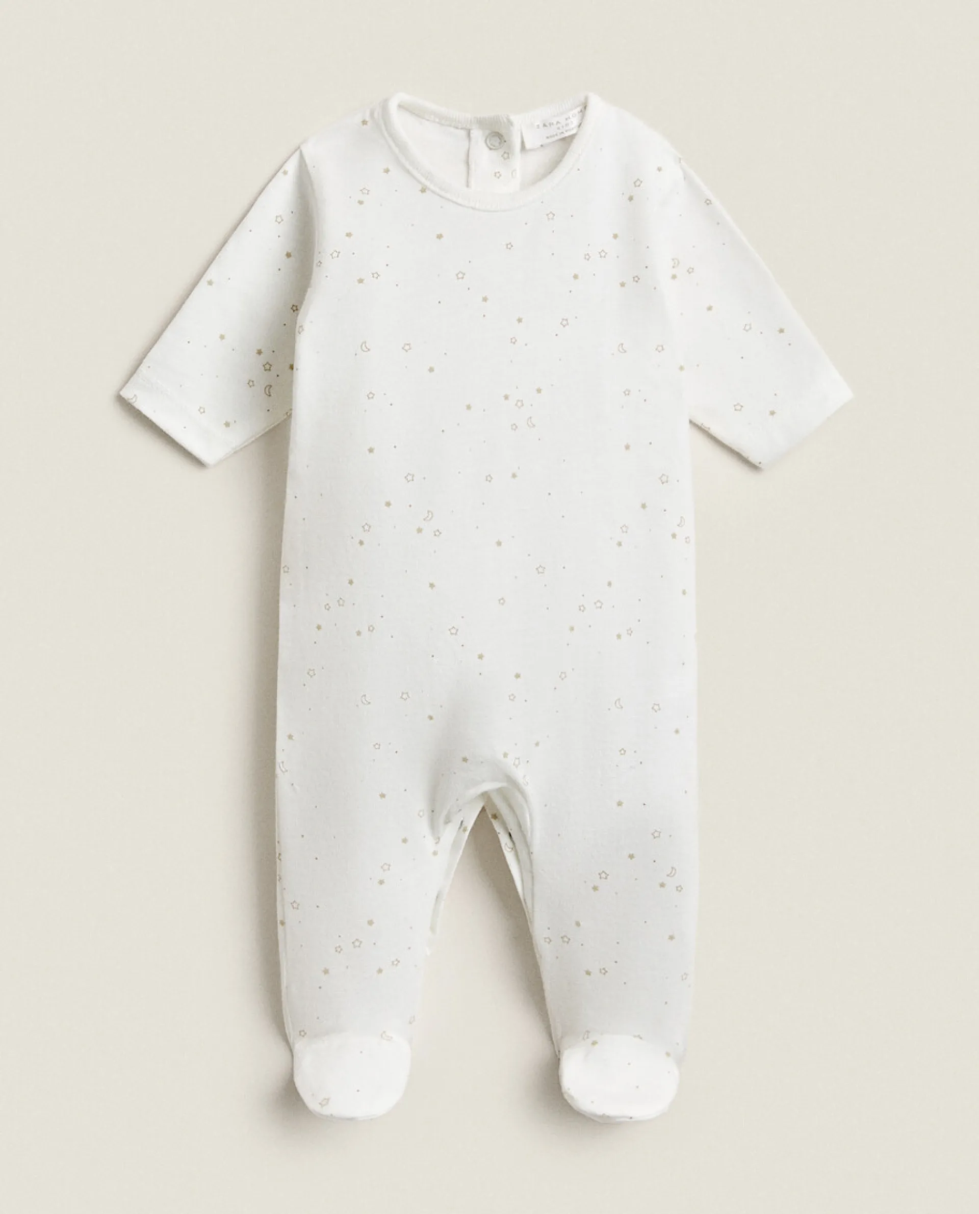 Clothing And Footwear*ZARA Home Star Print Newborn Set Oyster White