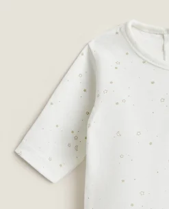 Clothing And Footwear*ZARA Home Star Print Newborn Set Oyster White