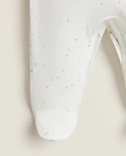 Clothing And Footwear*ZARA Home Star Print Newborn Set Oyster White