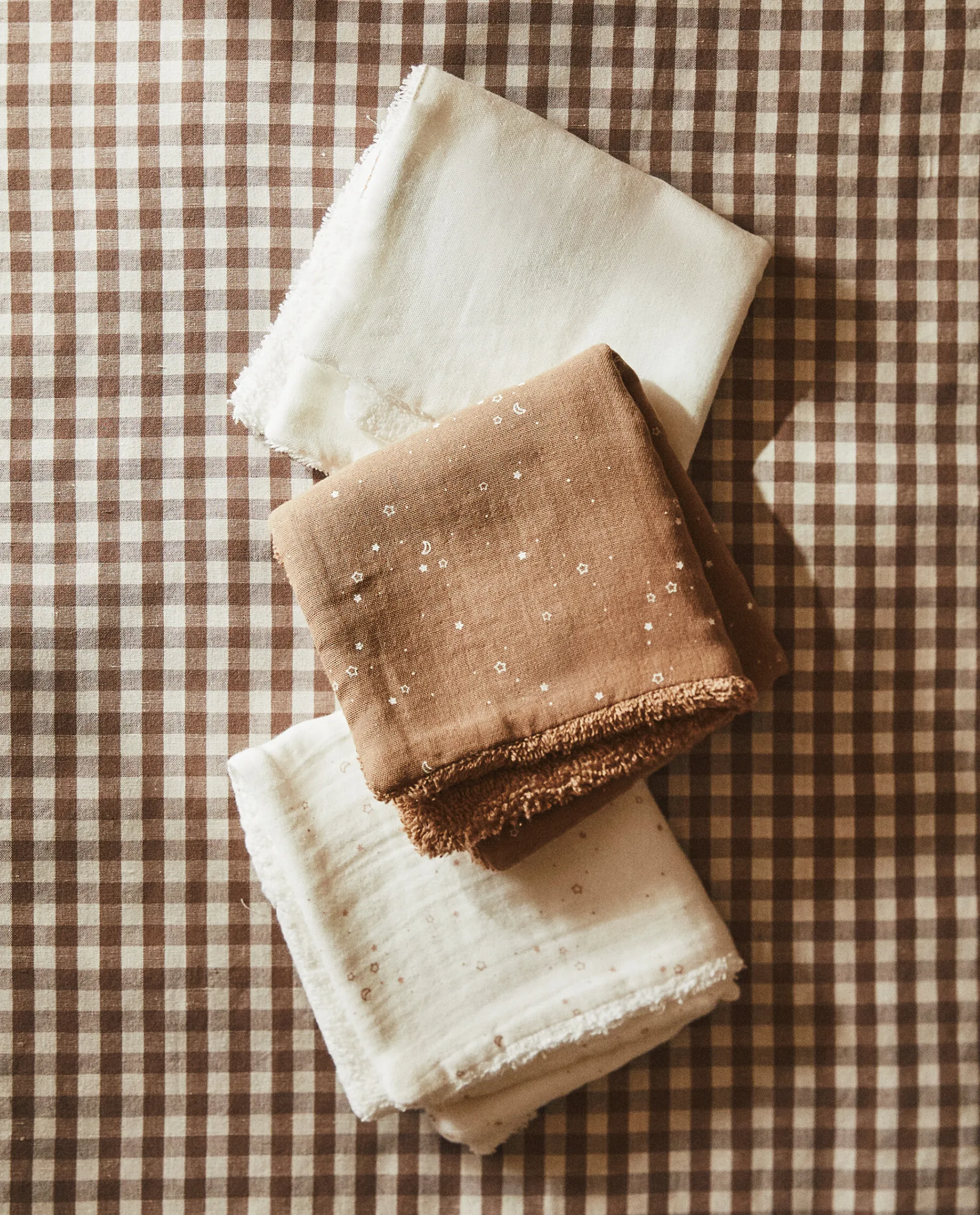 Bathroom*ZARA Home Star Print Towels (Pack Of 3) Oyster White