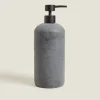 Dispensers*ZARA Home Stone Grey Resin Shower Dispenser Black