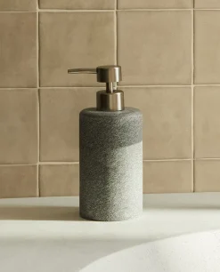 Dispensers*ZARA Home Stone Resin Dispenser Grey