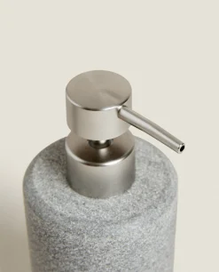 Dispensers*ZARA Home Stone Resin Dispenser Grey